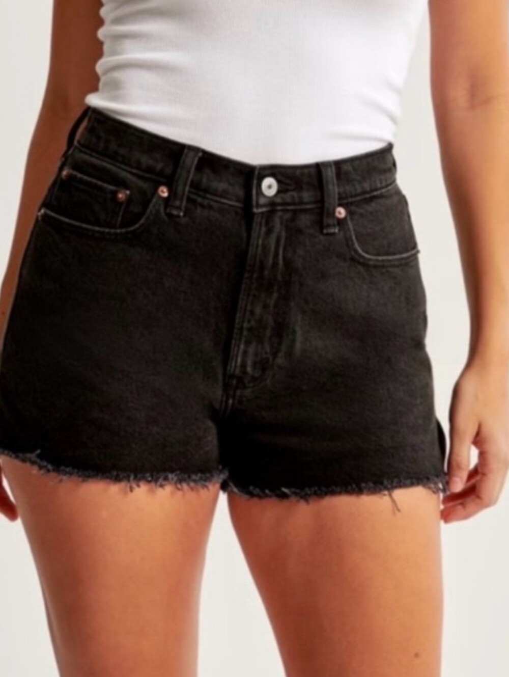 Abercrombie & Fitch The Mom Short High Rise Curve Love